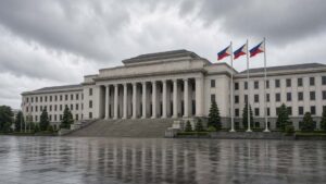 Philippine Senate chamber during an impeachment debate