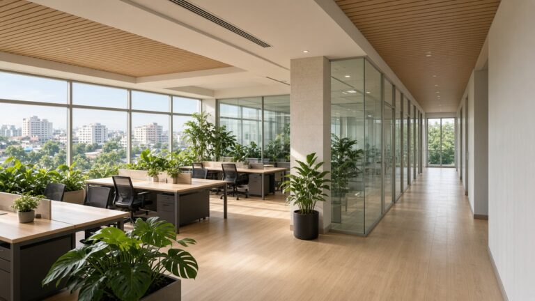 Bright empty office corridor representing safe and respectful workplaces under the Safe Spaces Act